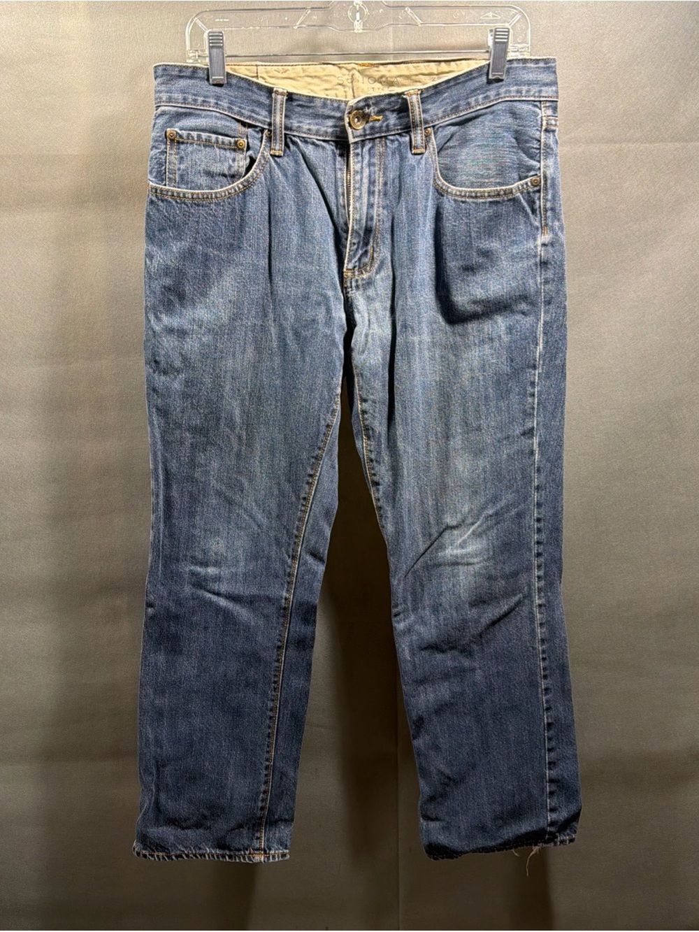 Sonoma Life Style Jeans Men 33x30 Blue Denim Wash Straight Slim Fits Like 32x27